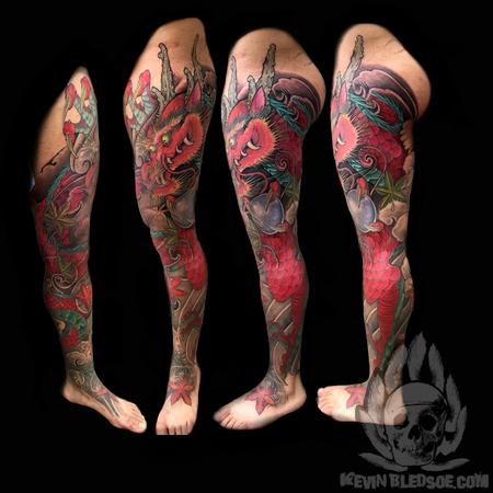 Kevin Bledsoe - full leg Dragon cloud